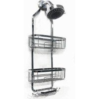 Rebrilliant Rebrilliant Hanging Shower Organizer, Over Head Shower Caddy Bathroom Shower Storage Rack Basket With Hooks