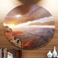 Made in Canada - Design Art 'Grand Canyon under Thunderstorm Sky' Photographic Print on Metal
