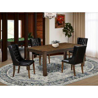Red Barrel Studio 4 - Person Rubberwood Solid Wood Dining Set