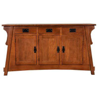 Crafters and Weavers 55" Solid Wood Console Table
