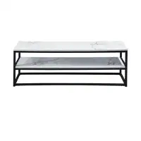 Ebern Designs Marble Pattern TV Stand With Storage