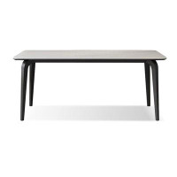 Hokku Designs 80.87" White Rectangular Sintered Stone tabletop Dining Table