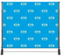 Custom Printed 8x8' Photo Backdrop Banner + Hardware Stand (optional) - Photography backdrop, indoor or outdoor use
