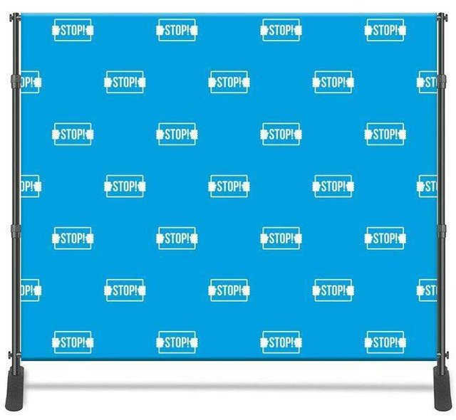 Custom Printed 8x8' Photo Backdrop Banner + Hardware Stand (optional) - Photography backdrop, indoor or outdoor use dans Autres équipements commerciaux et industriels  à Ville de Montréal