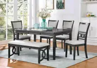 A Perfect Dining Table for Any space let it be bigger or smaller. Bench design makes it work for $999