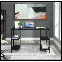 17 Stories Officc Desk With Storage Shelves