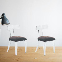 Casa Styles Modern Ziva Acrylic Dining Chair - Set of 2