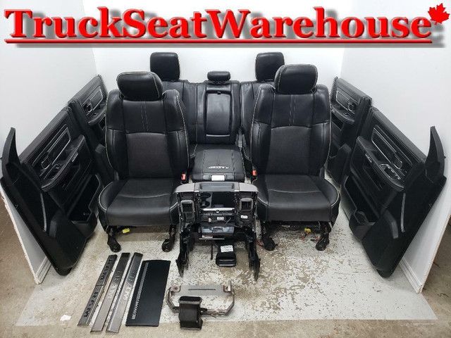 Truck Seat Warehouse Specializing in Seats Consoles Interiors Ford GMC Dodge Laramie Chev Leather Cloth in Other Parts & Accessories in St. Catharines