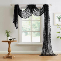 WARM HOME DESIGNS Lace Window Scarf For Gothic Decor Or Victorian Décor