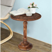 Bungalow Rose Round End Table,Small Table,Side Table, Side Tables Living Room,End Table,Round Side Table,Altar Table, Ca
