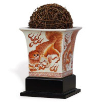 Port 68 Chow Spice Square Planter W/Stand