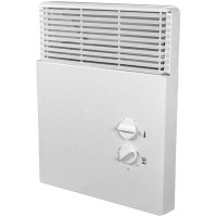 Plumbing N Parts Rectangle White Wall Heater with Thermostat and Timer Stainless Steel_PNP-37329