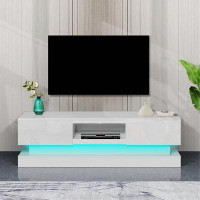 Ebern Designs Morden TV Stand with LED Lights for Lounge Room, Living Room or Bedroom