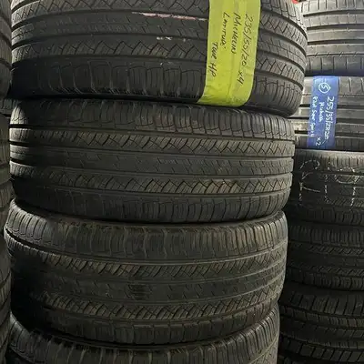 235 55 20 4 Michelin Latitude Tour Used A/S Tires With 85% Tread Left