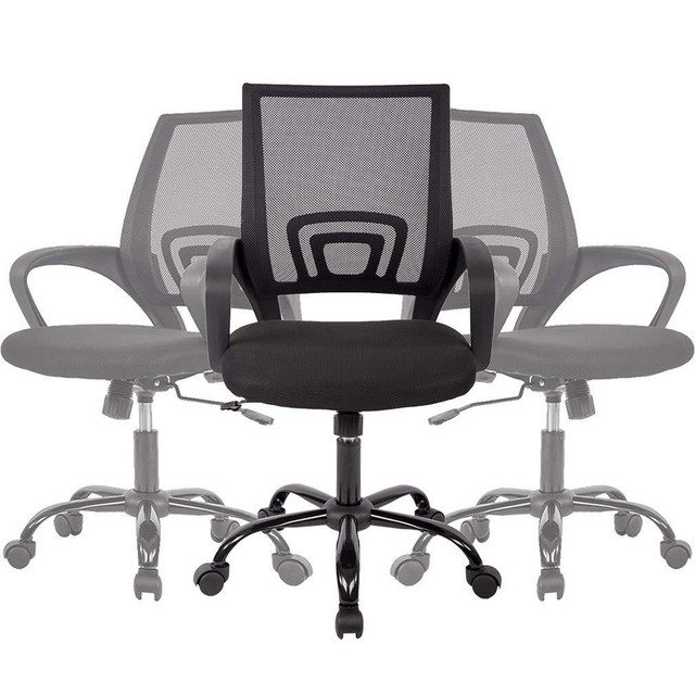 NEW BLACK OFFICE CHAIR MESH SWIVEL 1210OC in Other in Alberta - Image 4