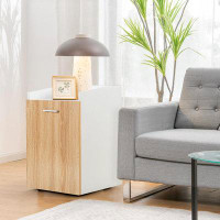 Ebern Designs Ebern Designs File Cabinet For Home Office, Mobile Filing Cabinet W/hanging Bar For Letter Size, Rolling P