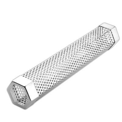 FixtureDisplays Smoker Tube Stainless Steel BBQ Gas Grill Smoker Tube Mesh Tube Pellets Smoke Box Barbecue Accessory in BBQs & Outdoor Cooking