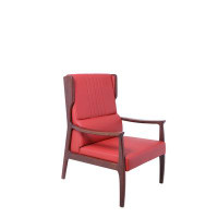 Ebern Designs Vintage Upholstered Solid Wood Accent Chair
