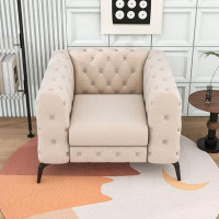 Mercer41 Velvet Upholstered Accent Sofa for Living Room