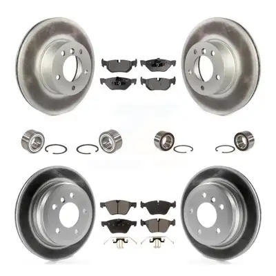 Front Rear Bearing Coated Disc Brake Rotor And Pad Kit (10Pc) For 2008 BMW 328xi To 08 07 KBB-107946