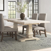 Wildon Home® Amlie Butterfly Leaf Mango Solid Wood Dining Table
