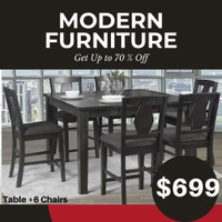 Wooden Dining Set with 6 Chairs  on Sale !!