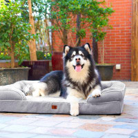 Tucker Murphy Pet™ Orthopedic Dog Beds For Large Dogs, Waterproof Memory Foam Large Dog Bed With Sides, Non-Slip Bottom