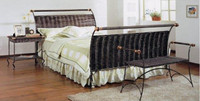 Woven Antique Black Metal Daybed only (without base frame & mattress) One new in box ready to take home today!!