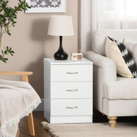 Bedside table 15.7" x 13.8" x 22.8" White