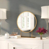 Willa Arlo™ Interiors Jackie Round Glam Beveled Accent Mirror