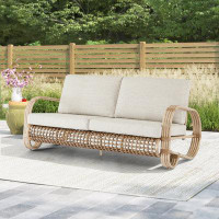 Bay Isle Home™ Sahay 66'' Wide Outdoor Loveseat with Cushions