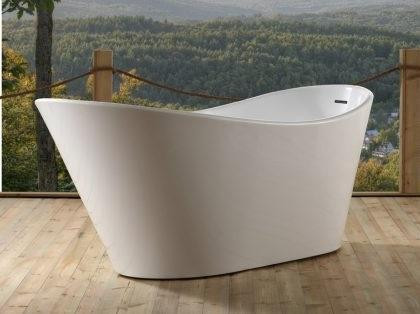 71 or 67 FreeStanding Reinforced Acrylic Composite Construction Bathtub - Brass Pop-Up Drain Included –Chrome Finish KBQ in Plumbing, Sinks, Toilets & Showers