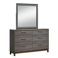 Latitude Run® Gülten 6 Drawer Dresser with Mirror
