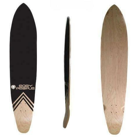 Easy People Longboard Pintail/ Kicktail Series Natural Deck + Grip Tape in Skateboard - Image 3