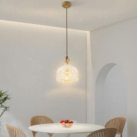 House of Hampton 7.87" Luxury Elegant Pendant Light Modern Crystal Kitchen Island Need E26 Bulbs *1
