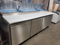 Brand New Triple Door 94 Refrigerated Pizza Prep Table