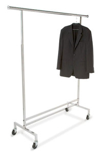 BRAND NEW - Single Hangrail Clothing Rack/Rolling Rack!