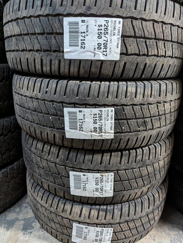 P265/70R17  265/70/17 MICHELIN AGLIS CROSSCLIMATE C-METRIC (all season / summer tires ) TAG # 17162 in Tires & Rims in Ottawa