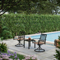 Lark Manor 2-seat Patio Dining Set With Metal Table