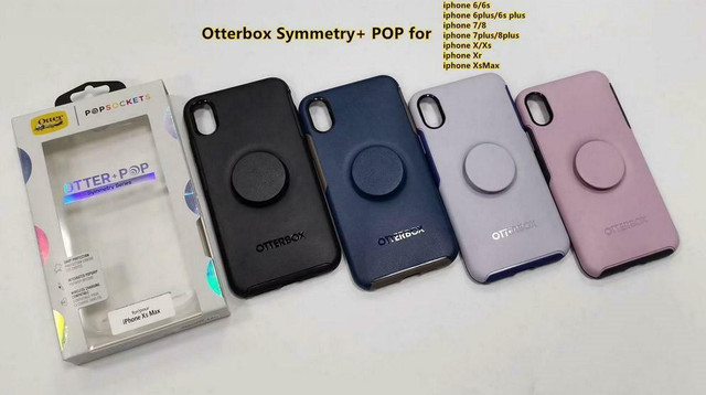 OtterBox Pop Socket Symmetry Cases iPhone XS , XR , XS MAX , 7/8 And 7/8 Plus in Cell Phone Accessories in City of Montréal
