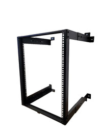 6U-450-600MM Adjustable Depth Wall Mountable Open Rack for Audio Video and Networking Equipment