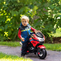 Kids Motorcycle 46.9" x 15.6" x 26" Red