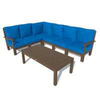 Highwood USA 78.75" Wide Outdoor U-Shaped Patio Sectional with Cushions