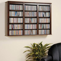 Darby Home Co Triple Multimedia Wall Mounted Media Storage