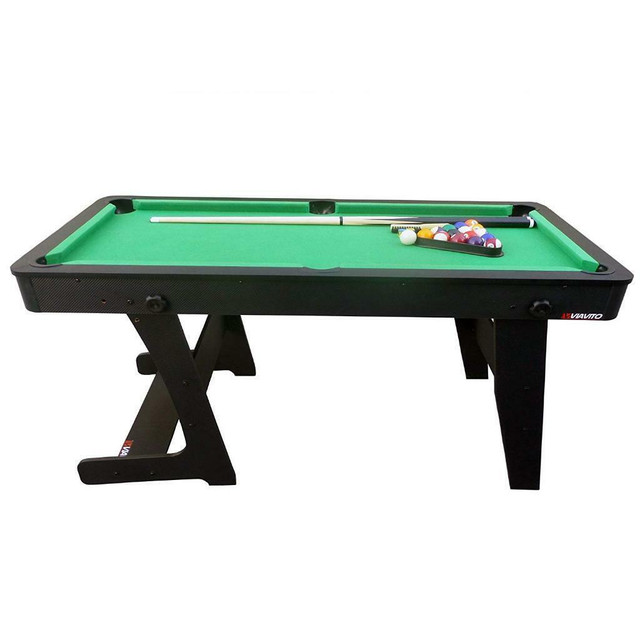 NEW 6 FT FOLDING POOL TABLE & ACCESSORIES 72FPT in Other in Regina - Image 3