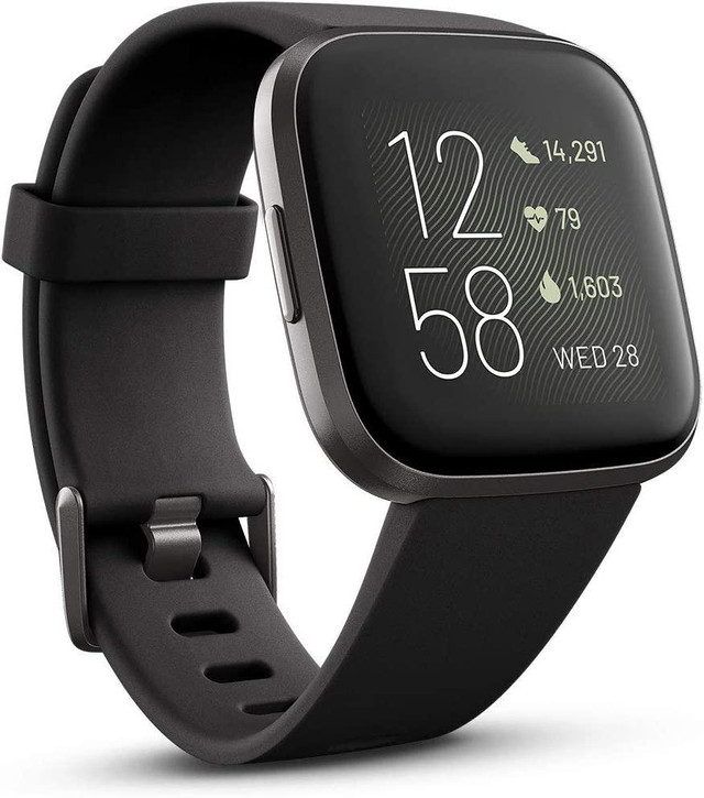 Fitbit Versa 2 Health & Fitness Smartwatch With Heart Rate, Music, Alexa Built-In, Sleep & Swim Tracking - Petal/Copper in Jewellery & Watches