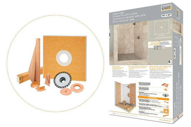 Schluter® KERDI SHOWER KIT 48x48, 72x72 48x72 &amp; 38x60 ( Complete Kit - Kit No Drain Grate - Kit No Drain Component ) in Plumbing, Sinks, Toilets & Showers - Image 4