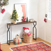 Bungalow Rose Sofa Console Table, 44.9" Entryway Table With Power Station, Narrow Couch Table, Hallway Table, Sofa Table