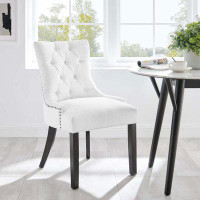 Modway Regent Tufted Fabric Dining Chair In Tan