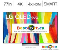 Télévision OLED EVO 77 POUCE OLED77C2PUA 4K ULTRA UHD HDR 120Hz WebOS Smart WI-FI TV LG - BESTCOST.CA